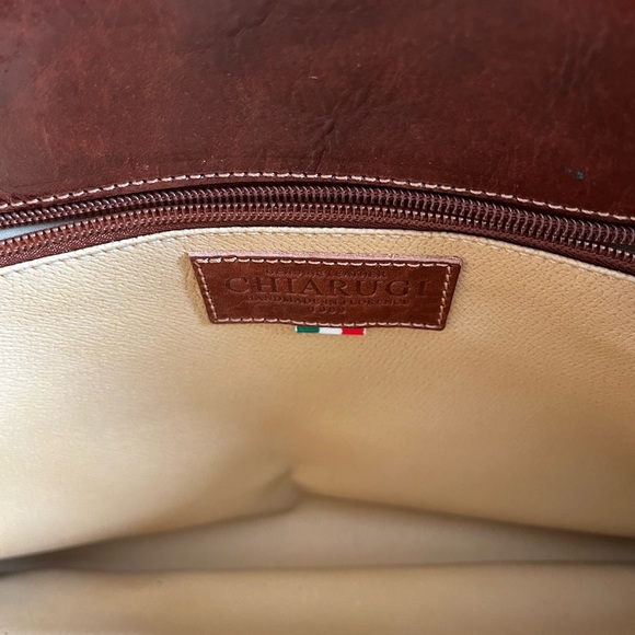 Authentic Chiarugi Genuine Leather Briefcase - Picture 13 of 15